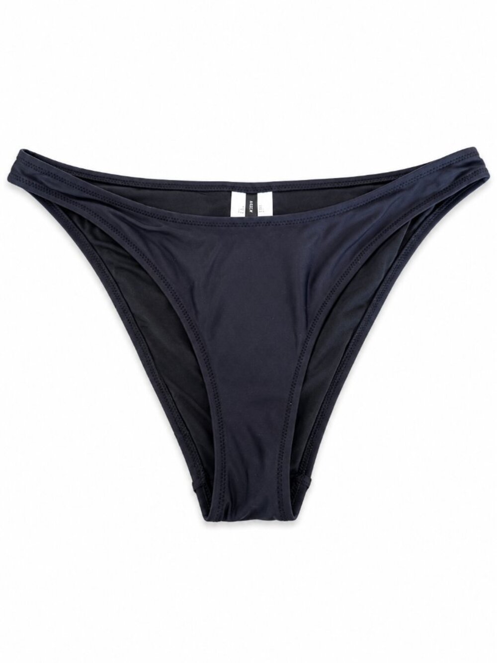 J.Crew Black High Waist Bikini Bottom Small | Minimalist High Cut Swim Bottom